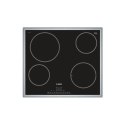 Bosch Hob PKE645FN1E Vitroceramic, Number of burners/cooking zones 4, Black, Display,