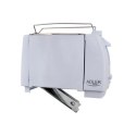 Adler Toaster AD 33 White, Plastic, 750 W, Number of slots 2, Bun warmer included