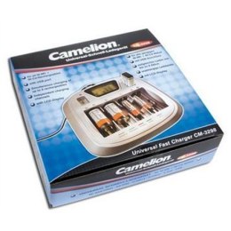 Camelion Universal Fast Battery Charger CM-3298, 8 Independent Charging Channels, AA/AAA/C/D/9V Ni-MH Batteries, USB Port, Disch