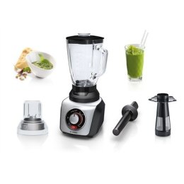 Bosch SilentMixx Pro MMB66G7M Black/Stainless steel, 900 W, Glass ThermoSafe, 2.3 L, Ice crushing, Mini chopper, Type Tabletop