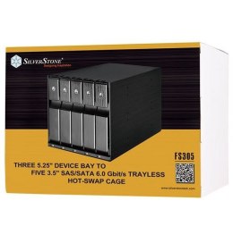 SilverStone 	SST-FS305B Interface 7-Pin SATA connector x 5 or SAS* primary channel connection, Black