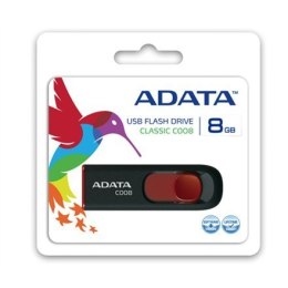 ADATA | C008 | 8 GB | USB 2.0 | Black/Red