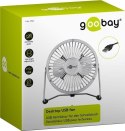 Goobay 77503 4 Inch Desktop USB fan, silver, 1.2m