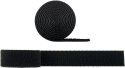 Goobay kabel management set with hook-and-loop fastener roll (1m, adjustable length) 70360 Black