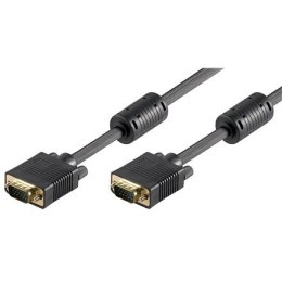 Goobay Full HD SVGA monitor kabel, gold-plated VGA, Black, 2 m