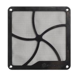 SilverStone Fan grille and filter kit SST-FF122B Black, 120 x 120 x 3 mm