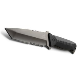 Gerber Tactical Warrant, Tanto, Black Blade & Handle, Camo Nylon Sheath Knife