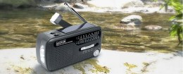 Muse | MH-07DS | Black | Radio Power supply by dynamo and solar