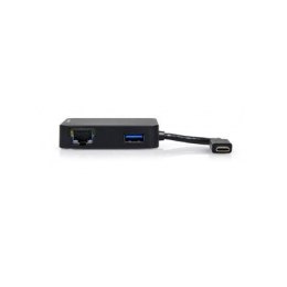 PORT CONNECT Universal Travel Docking Station: 1x VGA, 1x HDMI, Full HD video dsiplay support., 1x Ethernet LAN, 1x USB 3.0, Typ