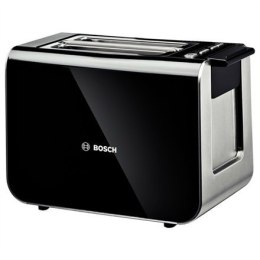 Toaster Bosch | TAT8613 | Power 860 W | Number of slots 2 | Housing material Stainless steel | Black