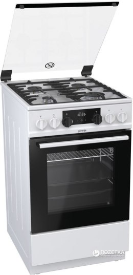 Gorenje Cooker K5351WF Hob type Gas, Oven type Electric, White, Width 50 cm, Electronic ignition, Grilling, LED, 62 L, Depth 60