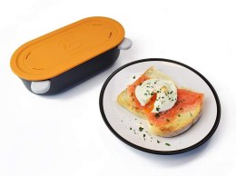 Morphy richards Mico Egg Maker Heatwave Technology Microwave Cookware, Orange / grey, Dishwasher proof