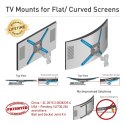 Barkan Flat/ Curved TV Wall Mount 3400L Wall Mount, Full motion, 40-70 ", Maximum weight (capacity) 40 kg, Black