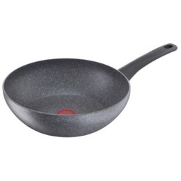 TEFAL Mineralia Force G1231953 Wok, Diameter 28 cm, Suitable for induction hob, Fixed handle, Grey