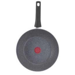 TEFAL Mineralia Force G1231953 Wok, Diameter 28 cm, Suitable for induction hob, Fixed handle, Grey