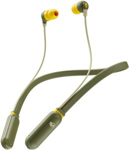 Skullcandy Wireless Earbuds Ink'd+ In-ear, Microphone, Wireless, Moss/Olive/Yellow