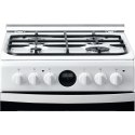 INDESIT Cooker IS5G8CHW/PO Hob type Gas, Oven type Electric, White/Black, Width 50 cm, Grilling, 57 L, Depth 60 cm