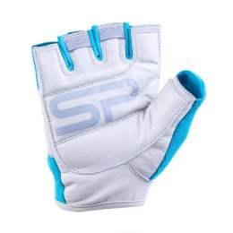 Spokey ZOE II Fitness gloves, L (19-20 cm), Grey/Turquoise