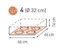 Piec do pizzy Basic 4 pizze 4700W - Hendi 226681