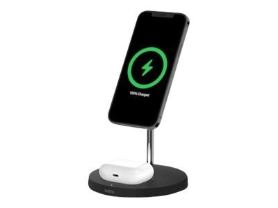 Belkin Pro MagSafe 2in1 Wireless Charging Stand + AC Power Adapter BOOST CHARGE Black