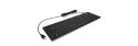 Keysonic KSK-8030IN (UK) Waterproof silicone coated keyboard with 105 keys, Black