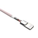 Silicon Power USB Type-A to Lightning Cable LK35 MFi Apple, Aluminum Alloy Shield + PET Braided, Pink