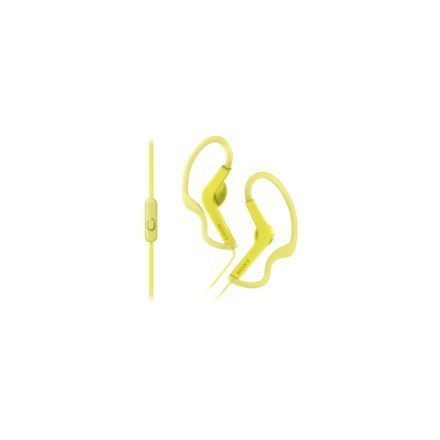 Sony SPORTS MDR-AS210APY 3.5mm (1/8 inch), In-ear/Ear-hook, Microphone, Yellow