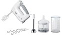 Bosch MFQ36480 White/ grey, Hand Mixer, 450 W, Number of speeds 5, Shaft material Stainless steel,