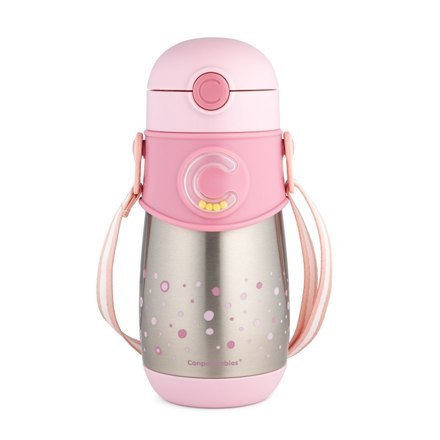CANPOL BABIES Thermos WITH sTRAW 300 ml, 74/054 Pink
