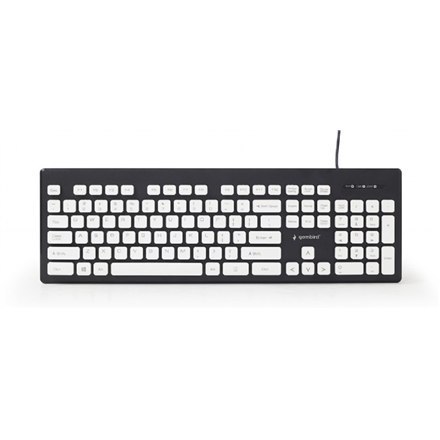Gembird "Chocolate" Keyboard KB-CH-01 UBS Keyboard, Wired, Keyboard layout US, Black