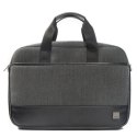 Knomo Laptop Briefcase Princeton Fits up to size 15.6 ", Grey, Messenger - Briefcase