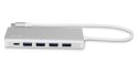 LMP USB-C Hub USB 3.0 (3.1 Gen 1) ports quantity 4, Aluminium, USB 3.0 (3.1 Gen 1) Type-C ports quantity 3, Silver