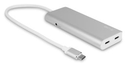 LMP USB-C Hub USB 3.0 (3.1 Gen 1) ports quantity 4, Aluminium, USB 3.0 (3.1 Gen 1) Type-C ports quantity 3, Silver