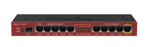 MikroTik RB2011ILS-IN 10,100,1000 Mbit/s, Ethernet LAN (RJ-45) ports 10