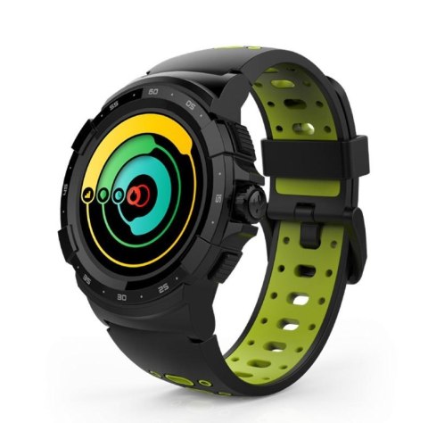 MyKronoz Zesport 2 460 mAh, Smartwatch, Touchscreen, Bluetooth, Heart rate monitor, Black/Yellow, GPS (satellite),