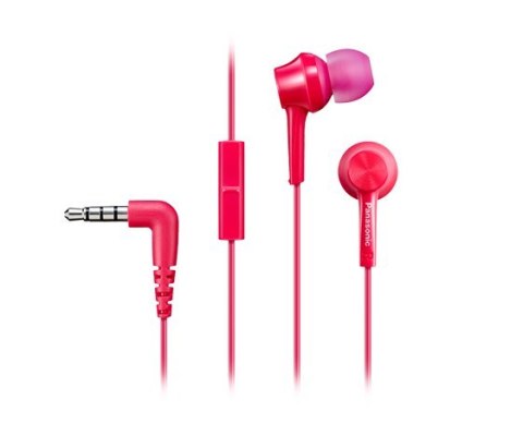 Panasonic | RP-TCM115E-P | Canal type | Wired | In-ear | Microphone | Red