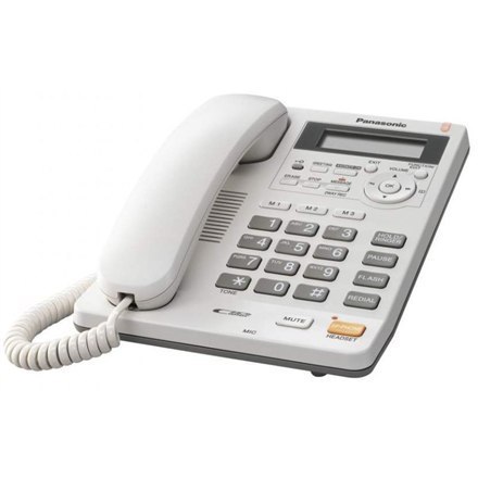 Panasonic Corded KX-TS620FXW White, Caller ID, Built-in display, Speakerphone, 680 g, 167 x 224 x 95 mm, Phonebook capacity 50 e