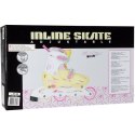 Skates NIJDAM 52SI 30/33 yellow/pink