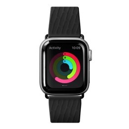 LAUT ACTIVE 2.0, Sport Watch Strap for Apple Watch, 42/44mm, Ergonomic fit, Easy lock, Black, Sport Polymer Material, Metal Butt
