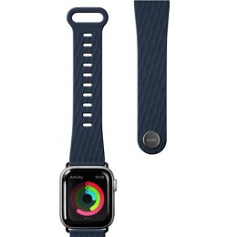 LAUT ACTIVE 2.0, Sport Watch Strap for Apple Watch, 42/44mm, Ergonomic fit, Easy lock, Indigo, Sport Polymer Material, Metal But
