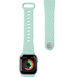 LAUT ACTIVE 2.0, Sport Watch Strap for Apple Watch, 42/44mm, Ergonomic fit, Easy lock, Mint, Sport Polymer Material, Metal Butto