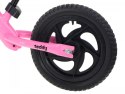 Rowerek biegowy Teddy (koła 11" pianka EVA, wiek 3+, lekka rama) - różowy