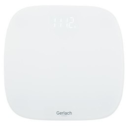 Gerlach Bathroom scale GL 8166 Maximum weight (capacity) 180 kg, Graduation 100 g, Display type LED, White