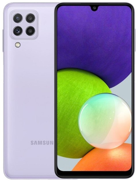 Samsung Galaxy A22 (A226) Violet, 6.4 ", Super AMOLED, 720 x 1600, Mediatek Helio G80, Internal RAM 4 GB, 128 GB, microSDXC, Dua
