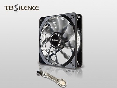 T.B Silence, 140 mm case ventilation fan, Twister cooling series,circular LED light with up to 15 diodes, Fixed RPM, Focus Blade