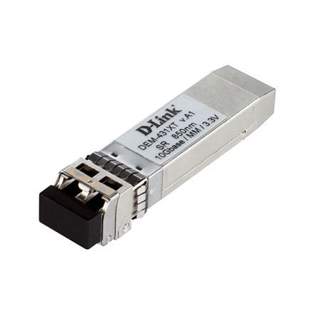 D-Link DEM-431XT-DD SFP+, Multi-Mode Fiber, Dual LC, 10/100/1000/10000 Mbit/s, Wavelength 850 nm, Maximum transfer distance 300
