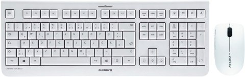 Cherry Keyboard and Mouse DW 3000 Wireless, USB receiver, German Layout (QWERTZ), White