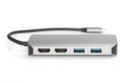 Digitus | USB-C Universal Docking Station, 8 Port | Dock | Ethernet LAN (RJ-45) ports 1 | VGA (D-Sub) ports quantity | DisplayPo