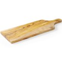 Deska do serwowania z drewna oliwnego z uchwytem 600 x 200 x 18 mm - Hendi 505267