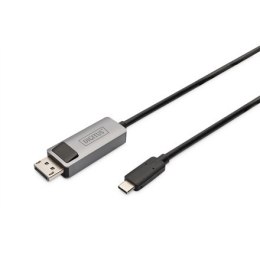 Digitus | Video adapter cable | Male | 24 pin USB-C | Male | Black | 20 pin DisplayPort | 2 m